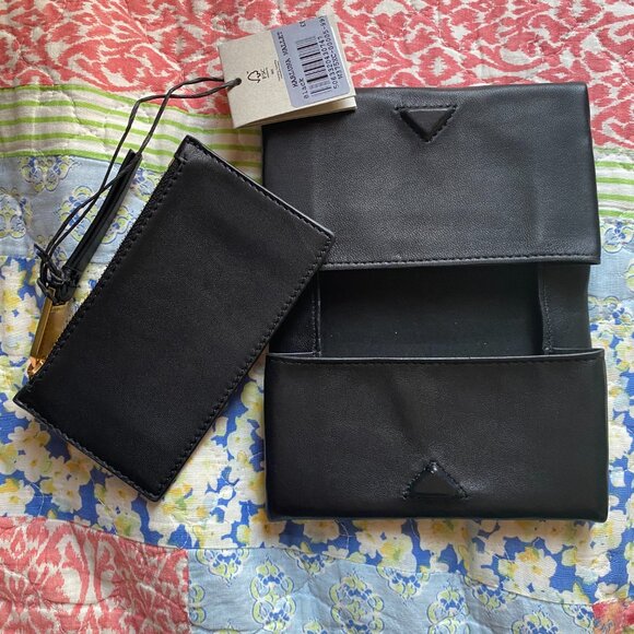 ALLSAINTS Harluna Leather Wallet in Black - Picture 5 of 8